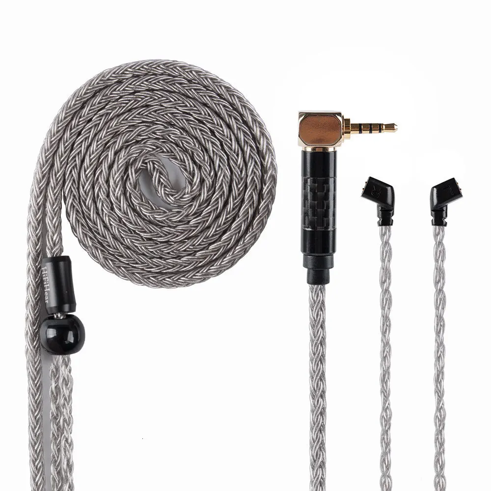 AK Hifihear 16 ядро посеребренный кабель 2,5 3,5 мм сбалансированный кабель с MMCX 2 pinконнектора изгиб Jack TRN V90 X6 ZSN ZSX C12 A10