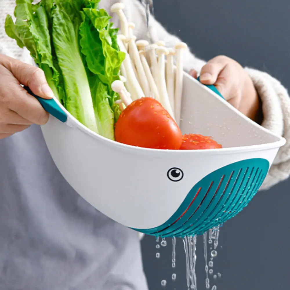 

1pc Food Washing Drying Basket Creative Kitchen Fruit Vegetable Drainer Basket