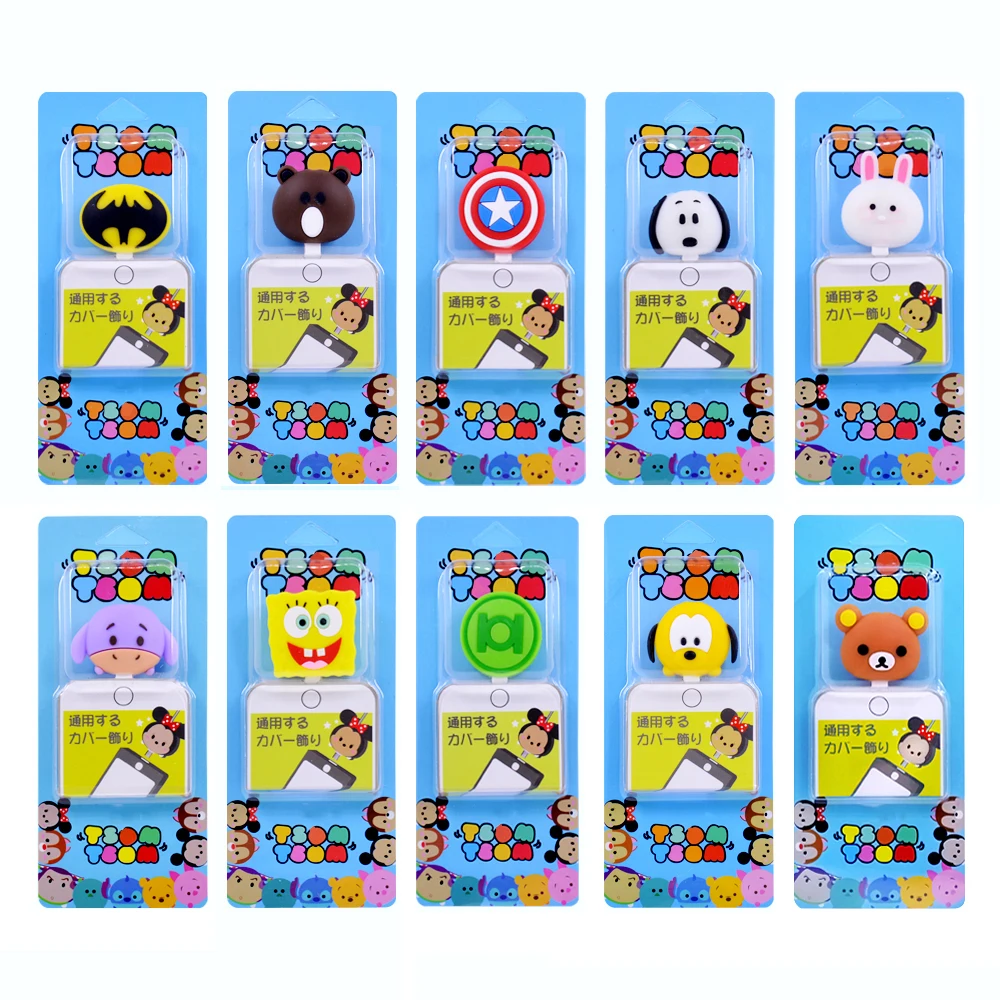 CHIPAL Милая защита кабеля в виде животного для iPhone USB-органайзер передачи данных