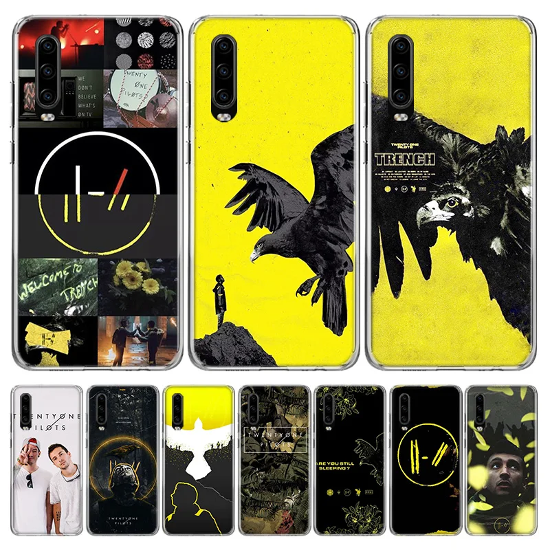 Twenty One Pilots желтая крышка чехол для телефона Huawei P40 P30 P20 коврики 30 20 10 Pro P10 Lite P Smart Z +