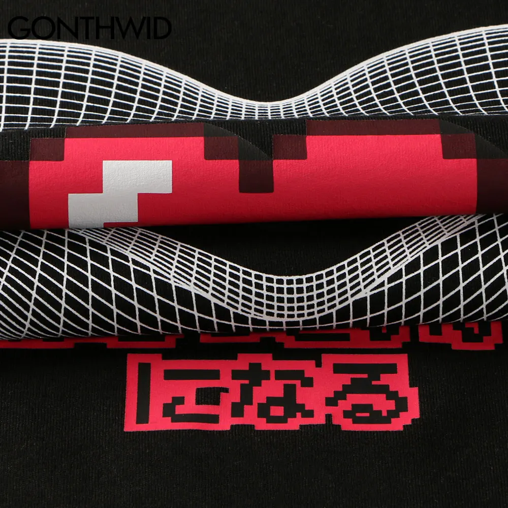 

GONTHWID Tshirts Summer Men Harajuku Hip Hop Heart Print T-Shirts Casual Streetwear Fashion Cotton Short Sleeve Tees Tops Male