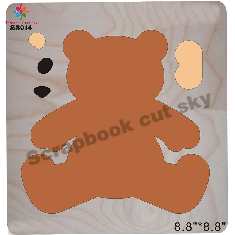 Деревянные Пресс формы для скрапбукинга Bear 1 S3014 Muyu режущие штампы подходят