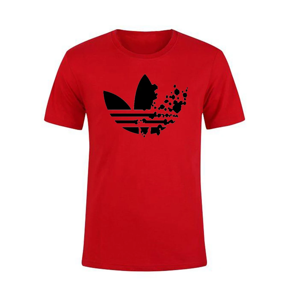 Летняя черная футболка с принтом в стиле Харадзюку топы коротким рукавом мужская