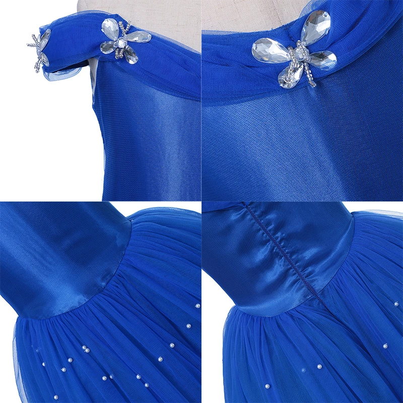 Disney Dresses party girls Cinderella Princess Dress Up Christmas Kids Butterflies Sleeveless Dress Girl's dress for weddings