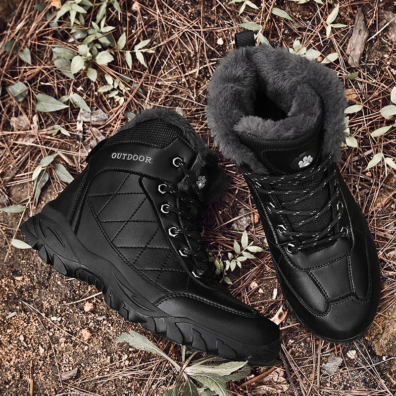 Winter sneakers Durable High Top Hunting Tourism Mountain Shoes hiking shoes men waterproof Lace Up socks Nonslip tactical boots
