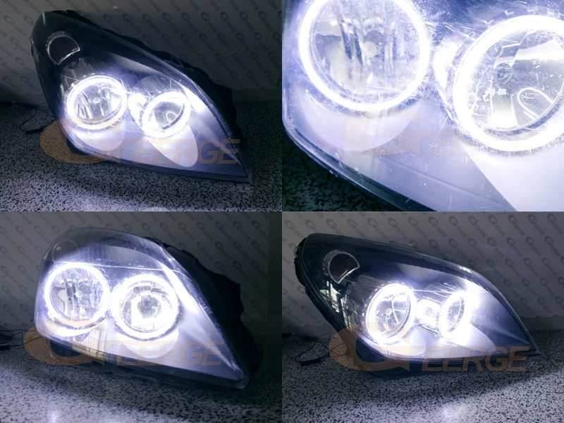 Отличные ультра яркие COB светодиодные ангельские глазки галогенные кольца для OPEL