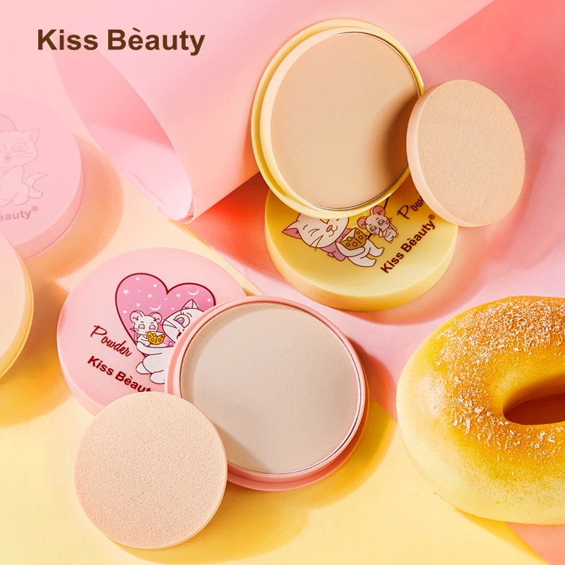 2021KISS BEAUTY мультяшная Сырная пудра основа для макияжа лица увлажняющий консилер