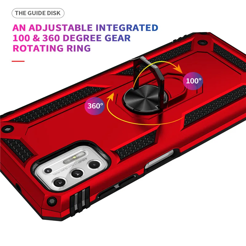 heavy duty armour car ring holder pc phone case for moto g power gplay gstylus e7power 2021 one 5g ace g10 g30 g100 bumper cover free global shipping