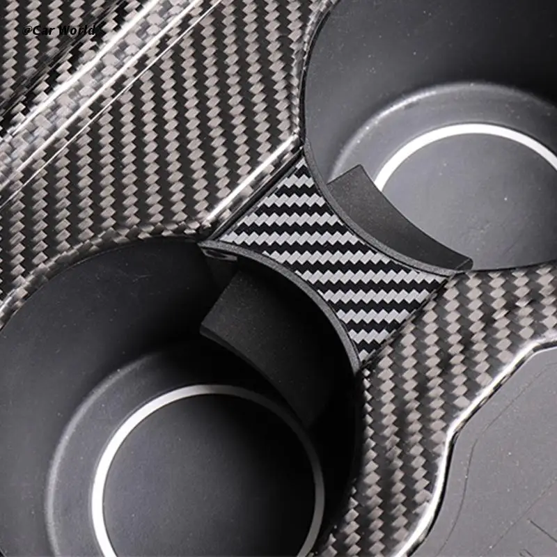 

For Model 3 Y Center Console Cupholder Insert Divider Carbon Fiber Accessories