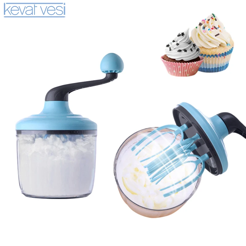 

Hand Crank Egg Beater Whisk Hand Blender Egg Cream Foamer Sauce Shaker Cake Blender Baking Tool Kitchen Gadgets Egg Tools