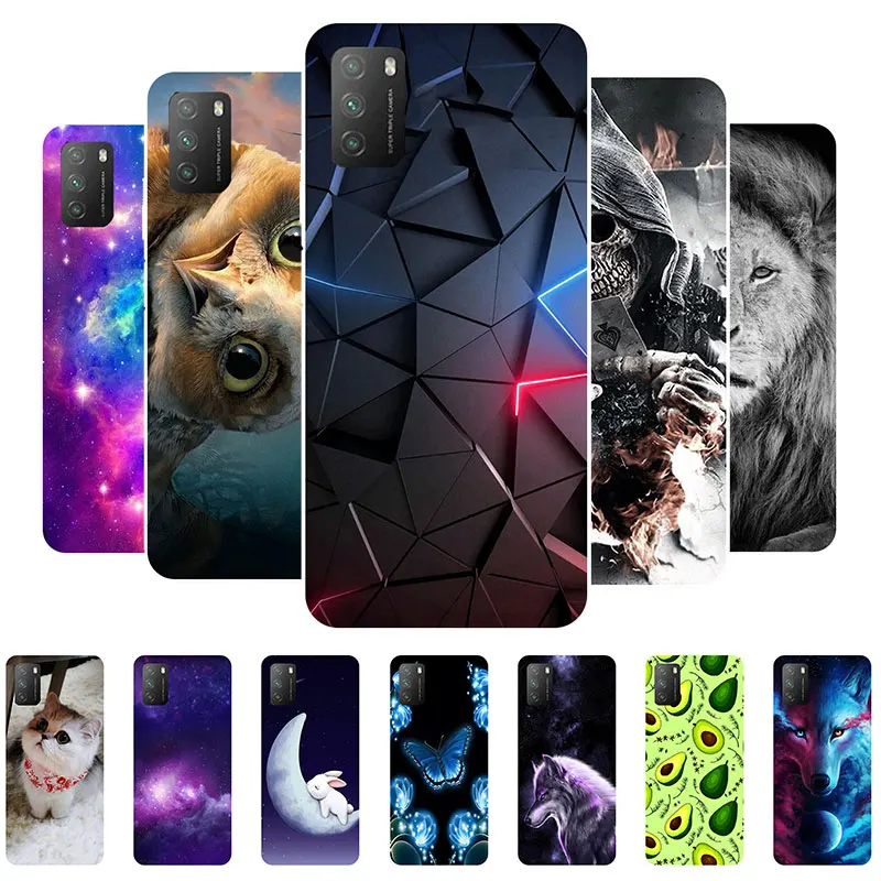 

For Xiaomi Poco M3 Case Silicone Back Cover Phone Case For Xiaomi Poco M3 M 3 TPU Cool Fundas for Poco M3 Soft Cases 6.53" etui