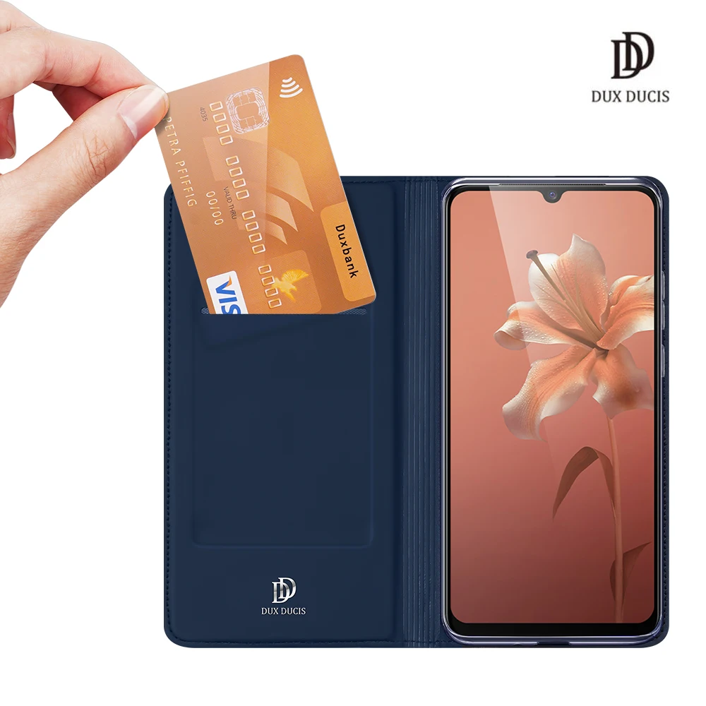 

For VIVO V20 DUX DUCIS Skin Pro Series Flip Cover Luxury Leather Wallet Case Full Good Protection Steady Stand