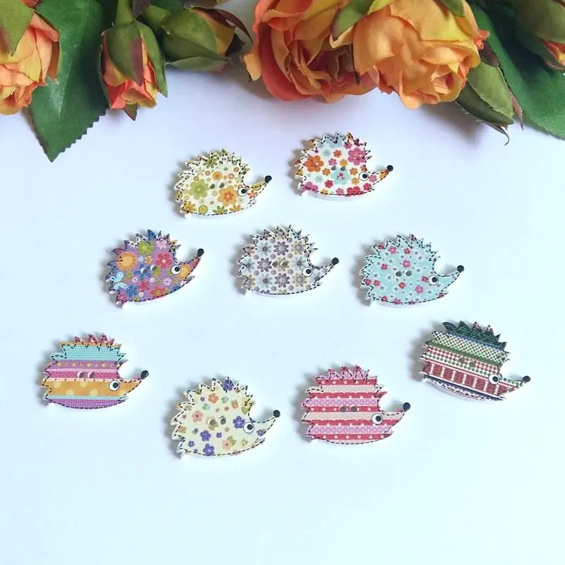 Пуговицы с двумя отверстиями деревянные пуговицы для рукоделия модные 50 шт./лот |