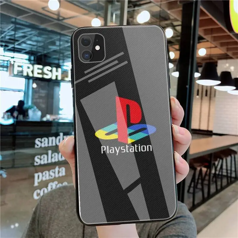 

Playstation Phone Cases Tempered Glass For Iphone6plus 6S 7 7plus 8 X XS XSmax XR 11 12 Pro Max 12mini
