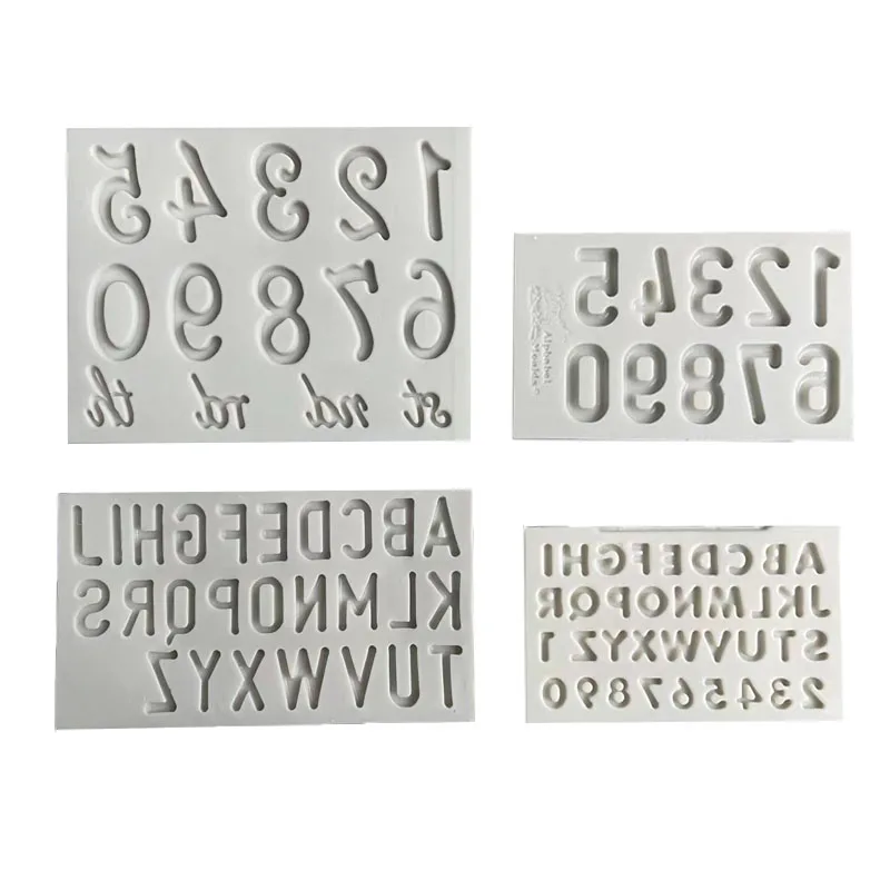 

Letter & Number Shapd Fondant Molds Candy Chocolate Pudding Mould Cake Decoration Tools