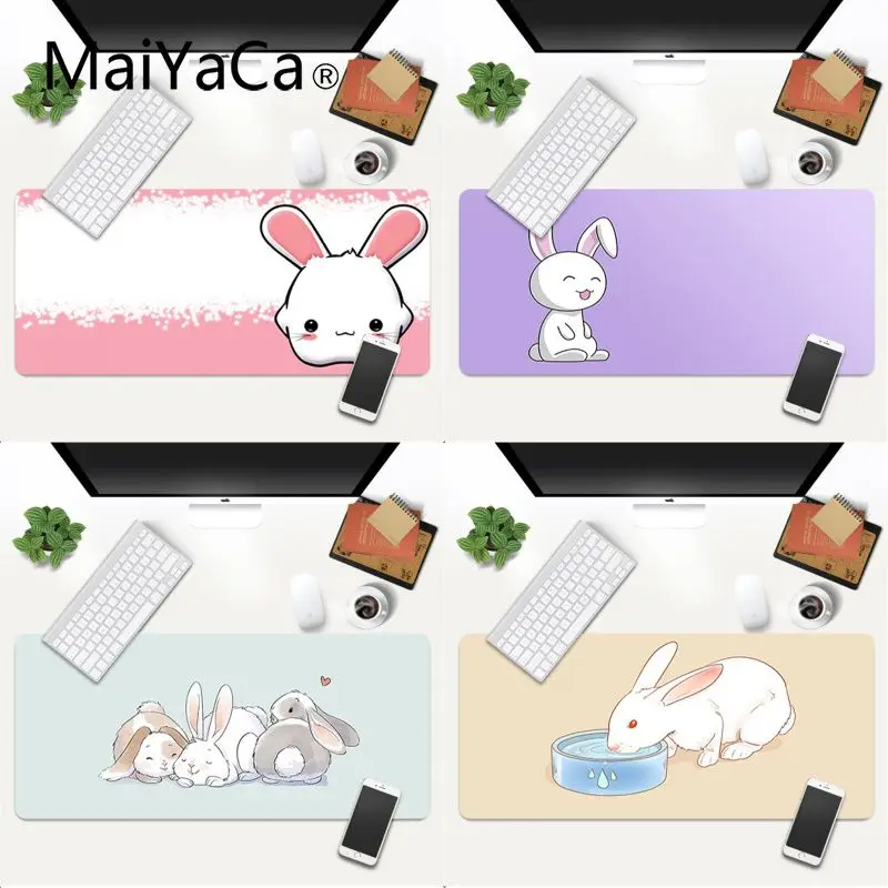 

Anime little Bunnies Lock Edge Speed Control Laptop Keyboard Mat Gaming Mouse Pad Large Deak Mat 700x300mm for overwatch/cs go