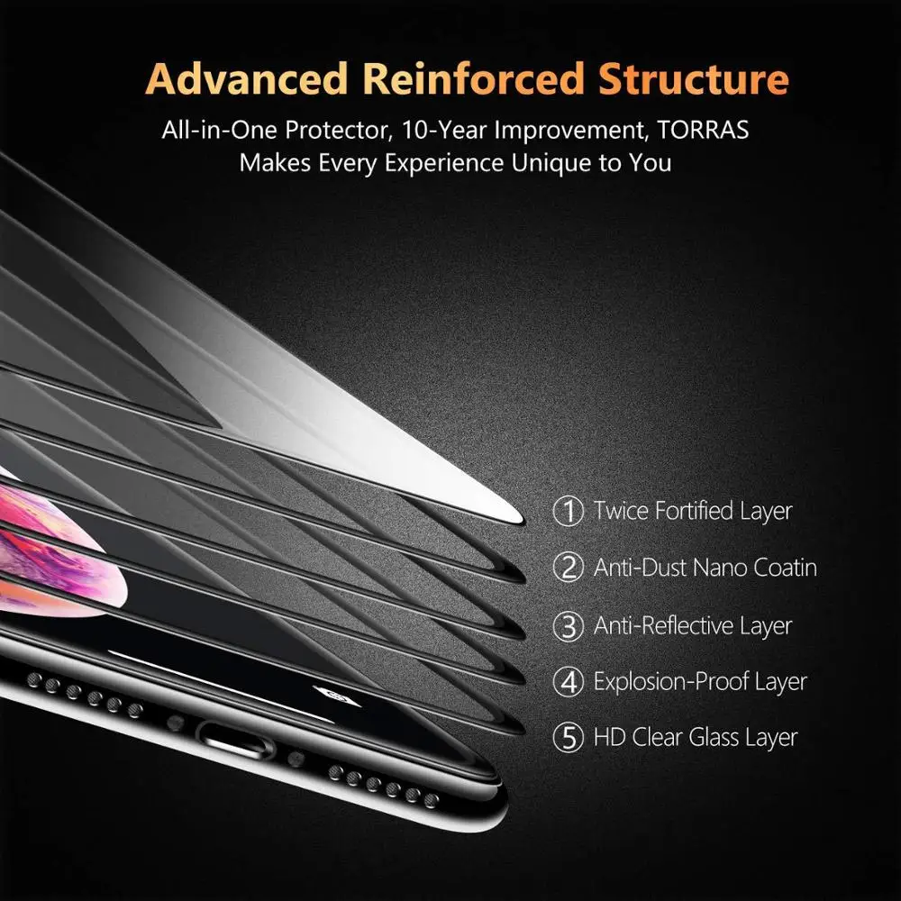 1 шт. закаленное стекло для iPhone 11 Pro Защита экрана Полное покрытие 3D пленка с