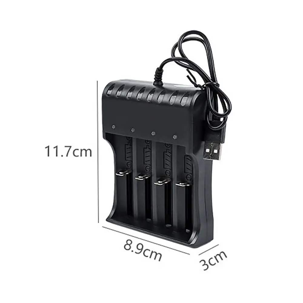 Зарядное устройство с 4 слотами USB для быстрой зарядки зарядка батарей аа защитой