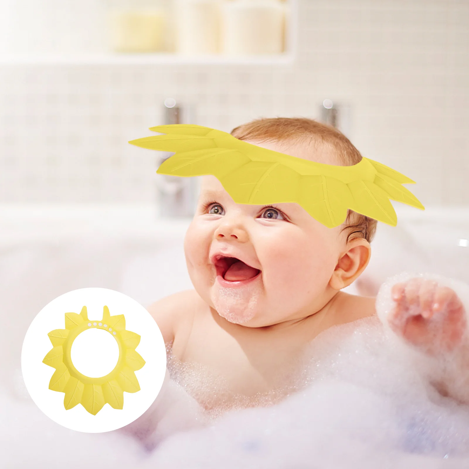 

2pcs Baby Shampoo Multifunctional Shower Bath Protection Showering Hat