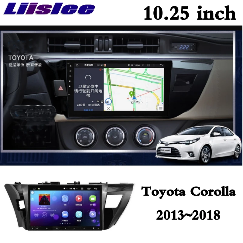 Для Toyota Corolla E170 2013 ~ 2018 LiisLee Автомобильный Мультимедийный адаптер CarPlay GPS аудио