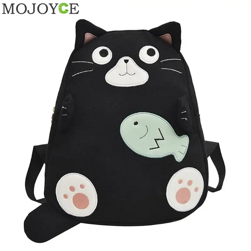 Школьные ранцы для девочек подростков модный дорожный рюкзак с принтом кота