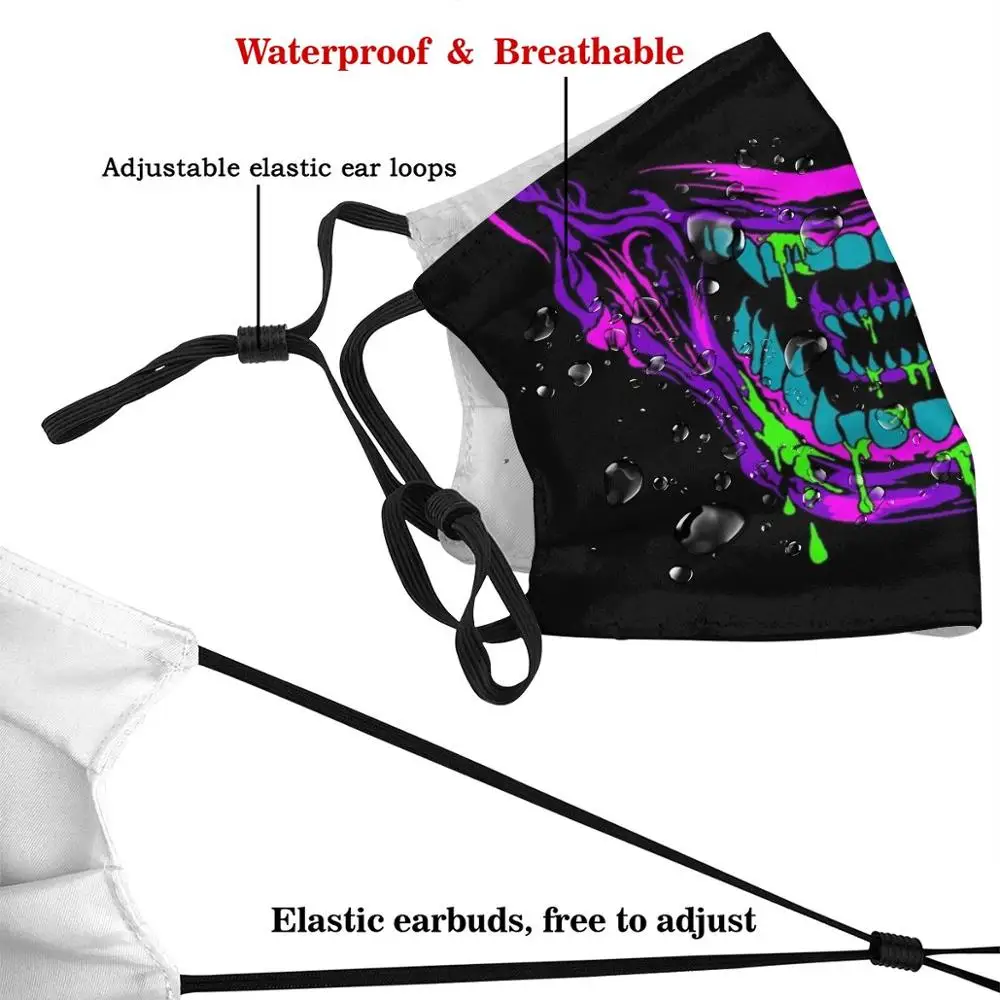 Маска для лица маска рта многоразового использования с фильтром крутые смешные