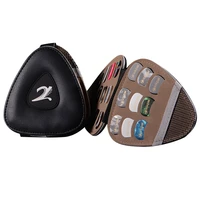 portable pu leather guitar picks holder bag with 20 guitar picks durable guitar plectrum case bag guitar parts accessories