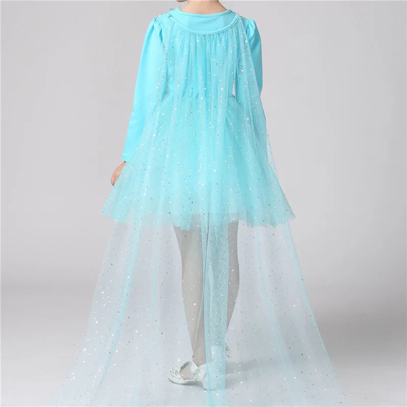 Эльза Анна плащ для девочек детская кружевная накидка принцессы Детская Тюлевая