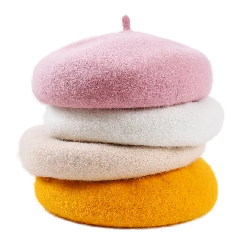 

Autumn and winter new female wool winter hat wild wool beret student literary artist hat women hat Winter