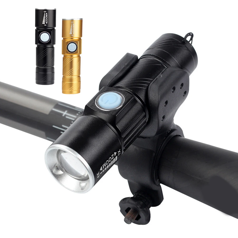 Cycling Bicycle Light 2000 Lumen USB Rechargeable Bike Front MTB Zoom Flashlight Waterproof Built-in Battery | Спорт и развлечения