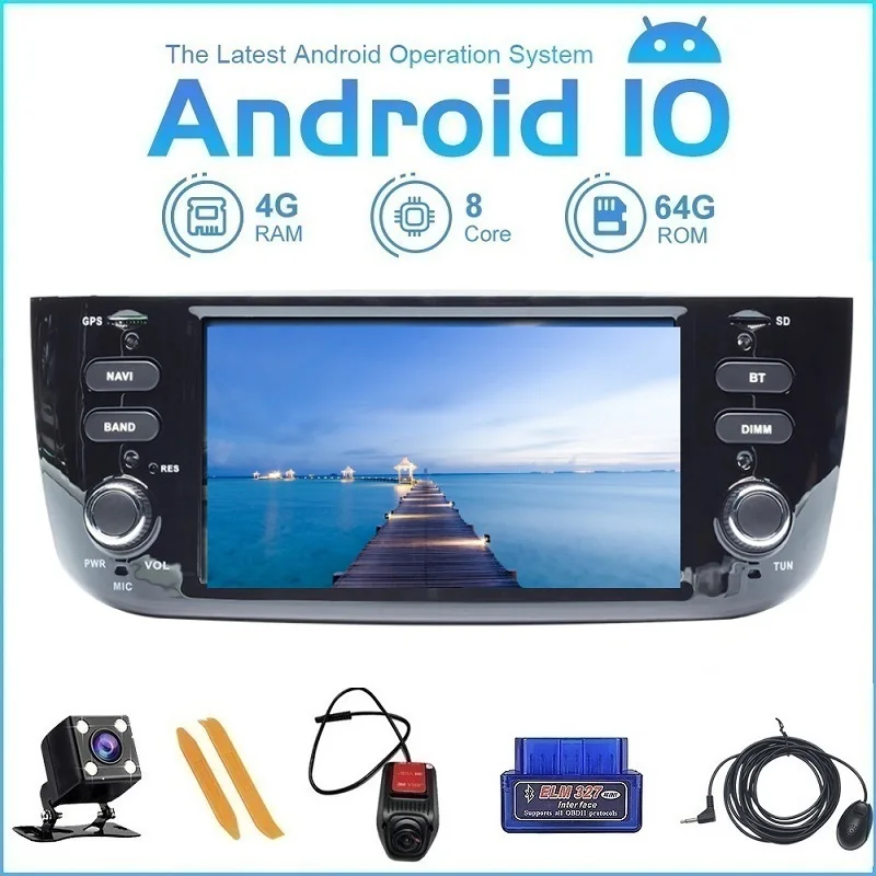 Мультимедийный плеер ZLTOOPAI Android 10 0 для Fiat/Linea/Punto evo 2012 2015 радио GPS Navi управление на