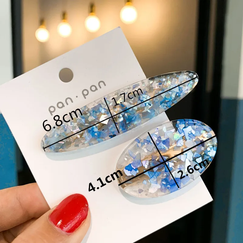 Заколка для волос с французской заколкой женщин осколки узором Геометрическая