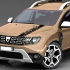 Капот автомобиля наклейки для Renault Dacia Duster Бесплатная доставка авто спортивные полосы стайлинга автомобилей Декор авто виниловые наклейки для автомобиля аксессуары