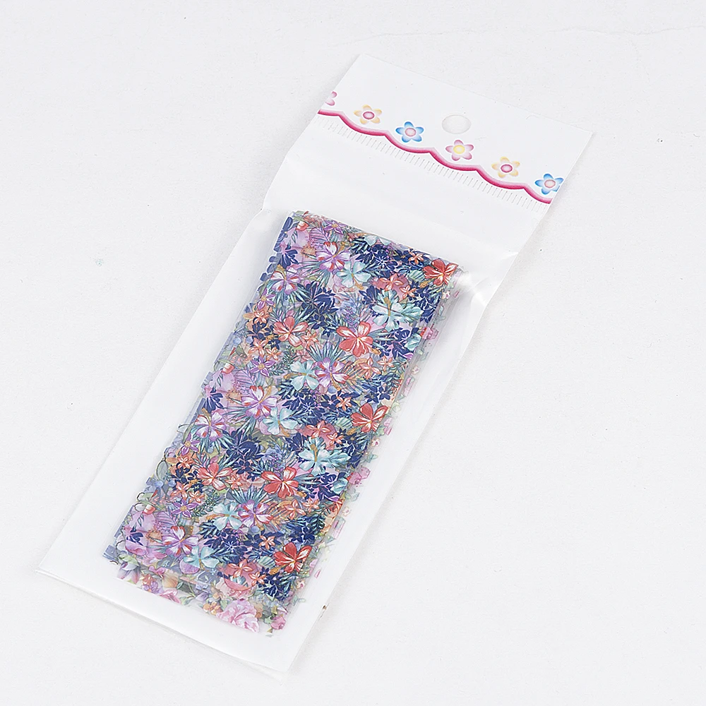 

10Pcs/Set Nail Foils Mixed Flower Stickers Nails Stickers Tool Designs Nail DIY Nail Art Transfer Decals Decorations Manicure