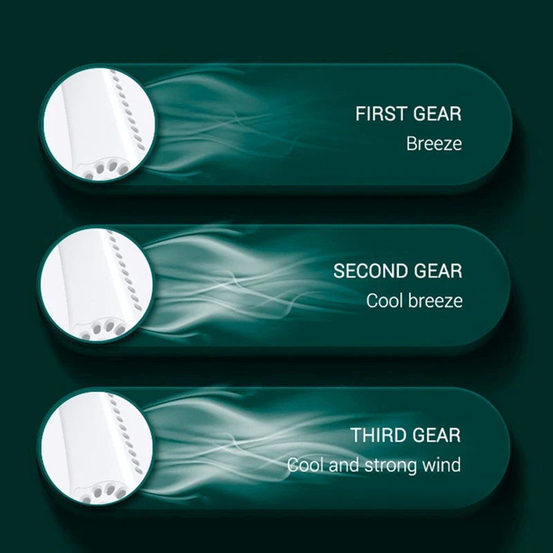 

Mini USB Rechargeable Air Cooling Neck Fan Bladeless Hanging Neck Fan Air Cooler Neckband Fans Strong Wind