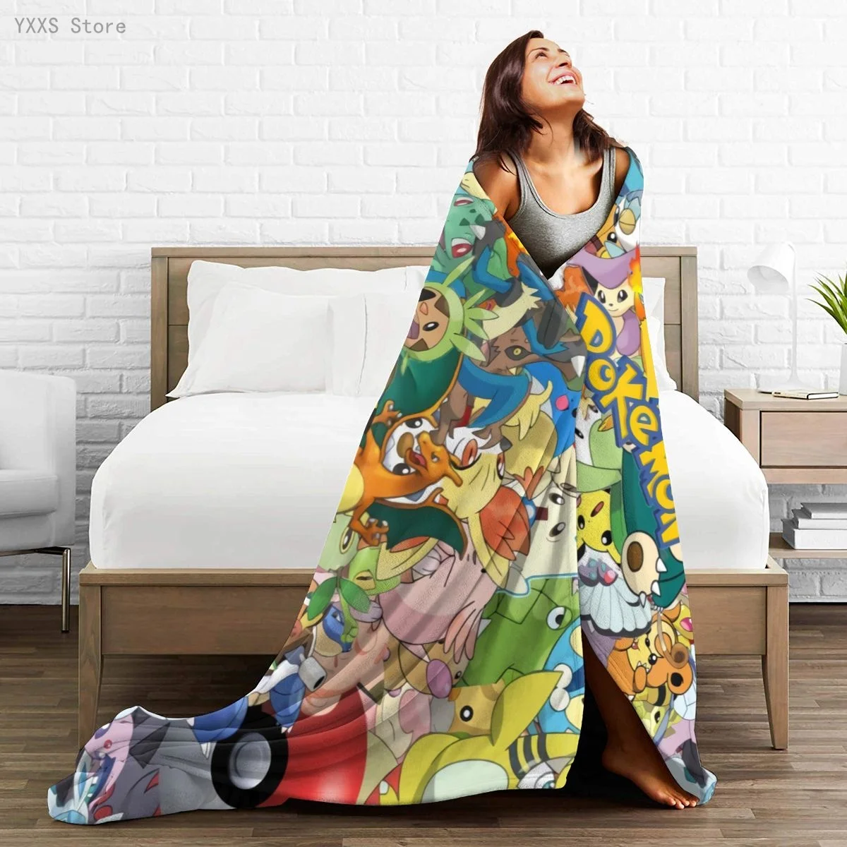 

Anime 3D printed Ultra-Soft Micro Fleece Blanket flannel throw Sherpa bedspread bedding sofa picnic fur soft blanket 300336395