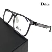 dilicn 2005 rectangle ppus new super light modish glasses popular man women optical frame