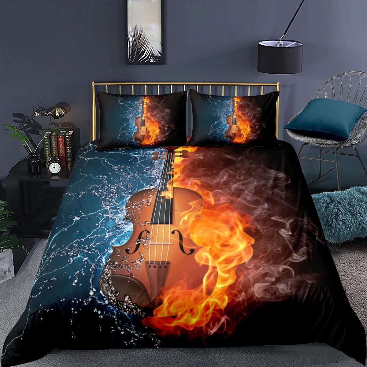 

Bedclothes 3D Feshion Duvet Cover Sets Modern Comforter Cases Pillow Cases King Queen Super King Twin Double Size 203*230cm