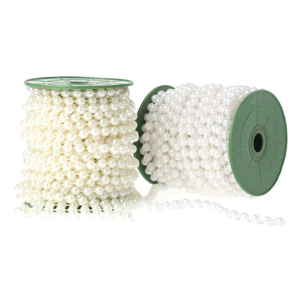 Цепочка из искусственного жемчуга для украшения свадебной вечеринки 25 м|Бусины