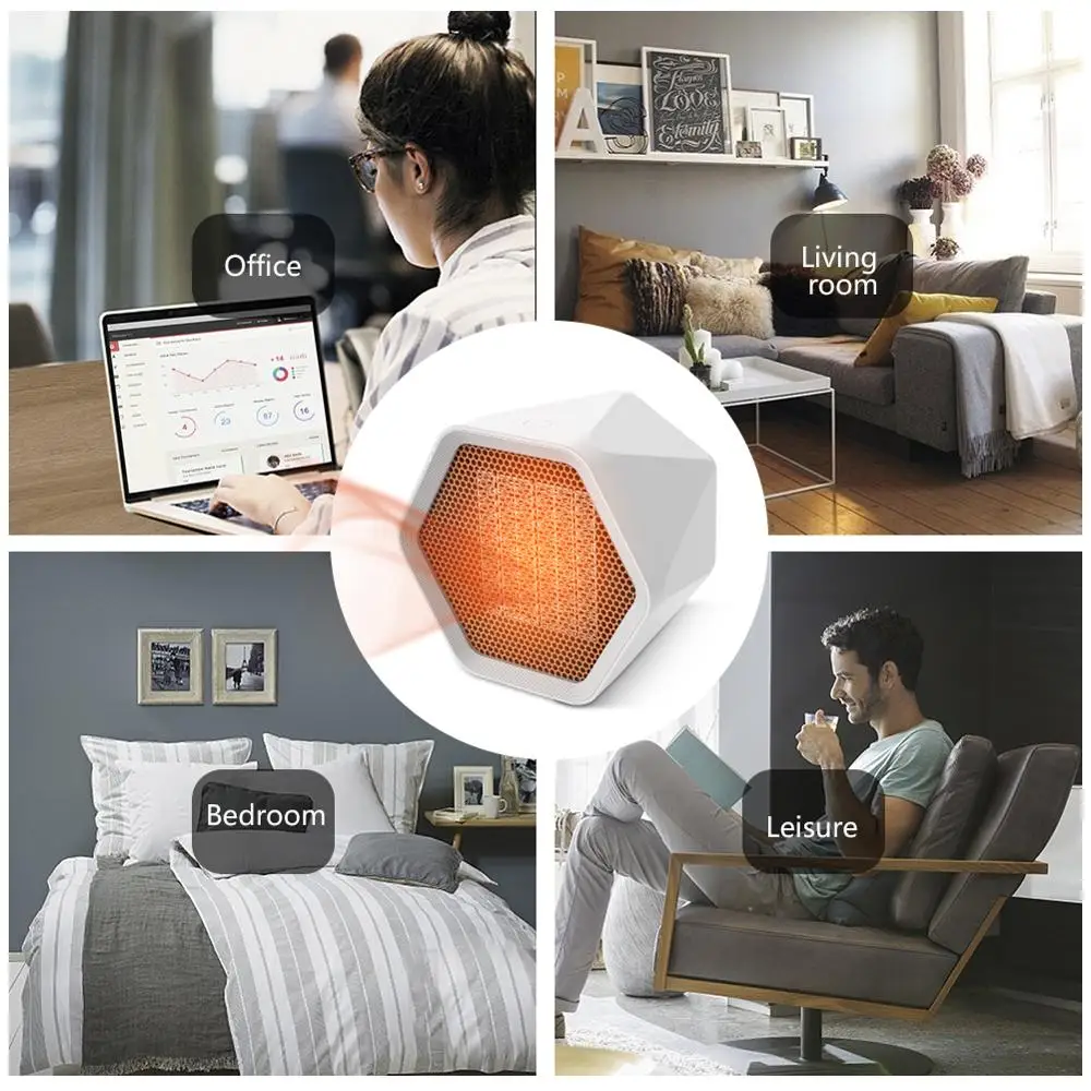 

Портативный мини-вентилятор 600 Вт/1000 Вт, электрический обогреватель воздуха для дома и офиса, зимний подогреватель, удобный обогреватель во...