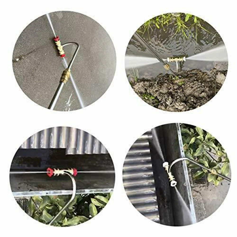 

Practical to use. Nozzles Gutter Cleaner Attachment Washer With 4 Nozzles Tips