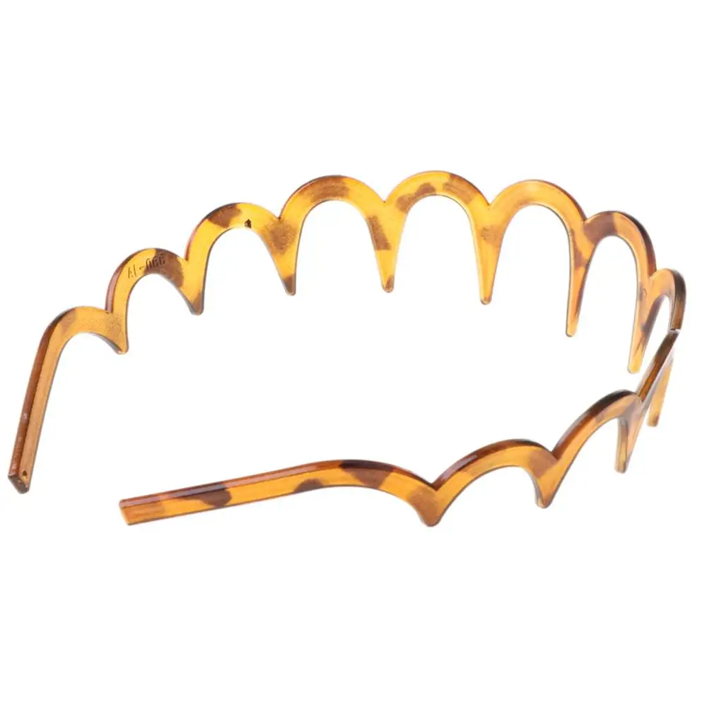 Women Girls Zig-Zag Shark Long Tooth Headband Plastic Resin Non-Slip Wave Comb Hair Hoop Headwear DIY Headpiece |