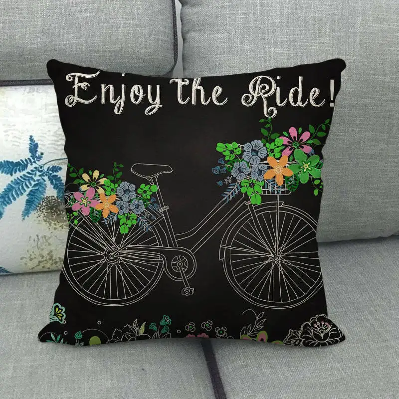 45 см * темный дизайн с открытой спиной льняные/Хлопковые наволочки для диванных