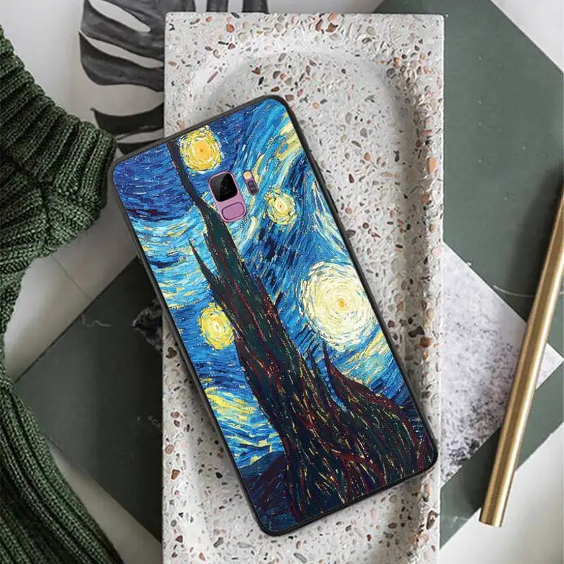 

Capinha para celular Van Gogh Phone Case For Samsung S6 S7 edge S8 S9 S10 e plus A10 A50 A70 note8 J7 2017