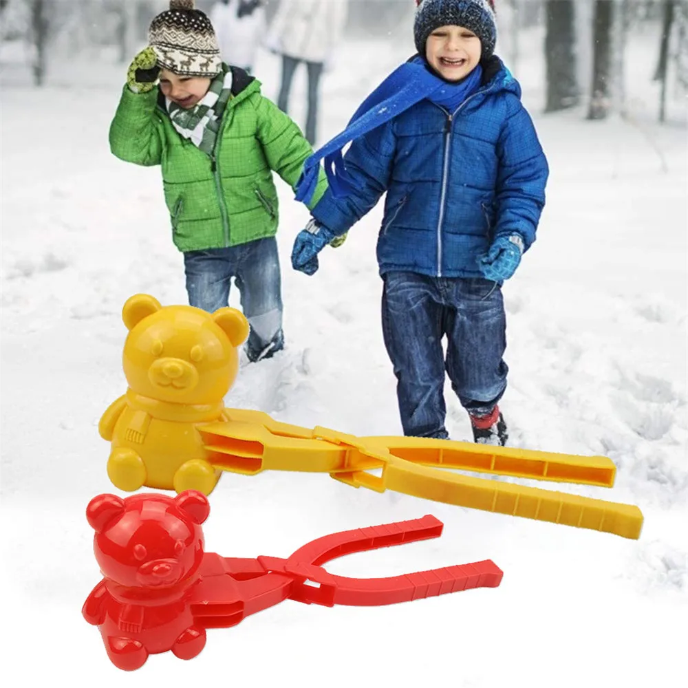 Зимний Снежный шар зажим Детские забавные спортивные игрушки на открытом