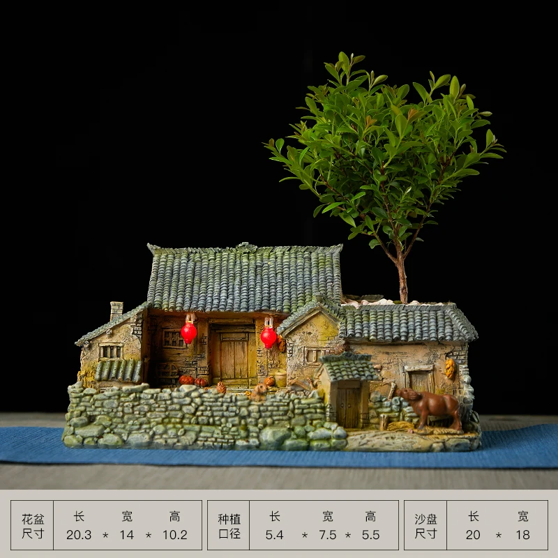 Большой цветочный горшок светильник ким декоративным классическим пасторальным