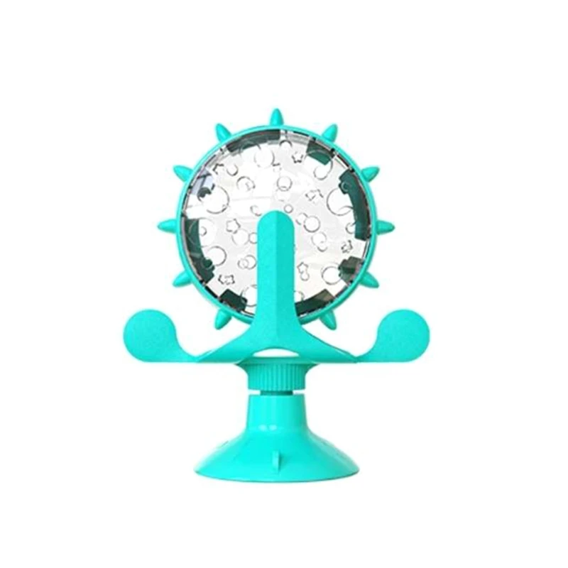 

Cat Slow Feeder Windmill Treat Dispensing Dog Puzzle Toys Powerful Suction Cup Pet Treat Toy Puzzle Feeder Turntable H051