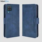 Чехол-бумажник для Samsung Galaxy A12, кожаный флип-чехол с магнитной застежкой для Samsung M12, держатель для карт и телефонов