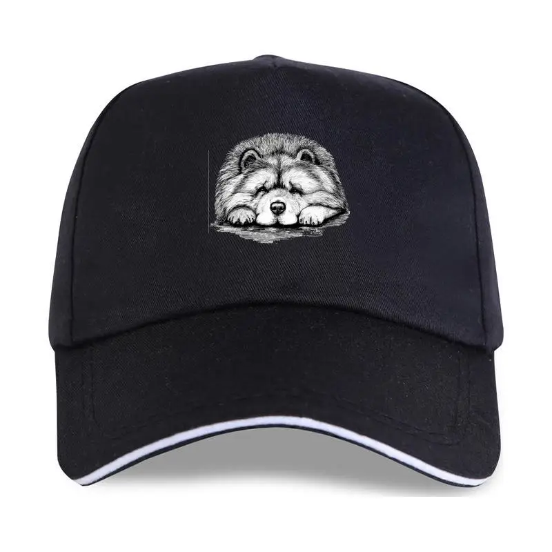 

New Brand Tops Chow Chow On Paws Adult Baseball cap Dog Art By Lj Men's Print Casual
