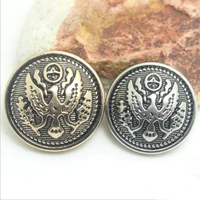 100 pcs high grade metal buttons phoenix picture coat suit buttons gold and silver diy clothing accessories wholesale